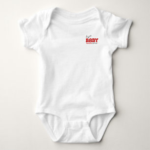 Red Gray Cute Best Baby Ever Bodysuit