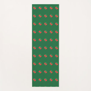 Red Green Abstract Yoga Mat
