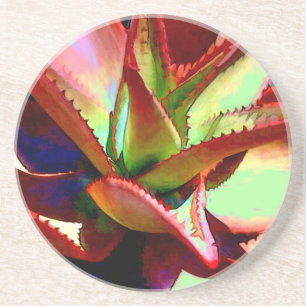 Red & Green Agave Coaster