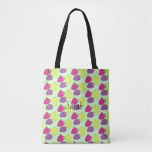Red,Green And Purple Grapes Tote Bag