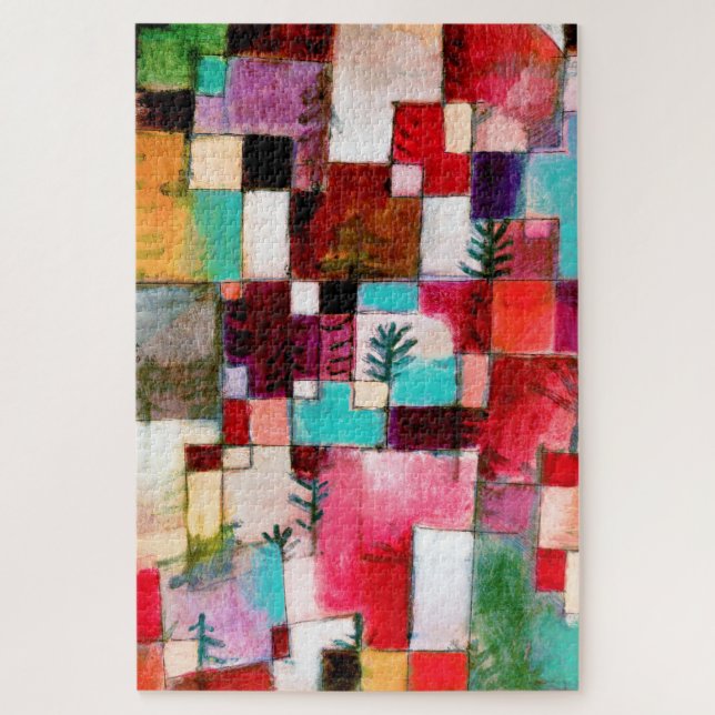 Red Green and Violet, Paul Klee Jigsaw Puzzle (Vertical)