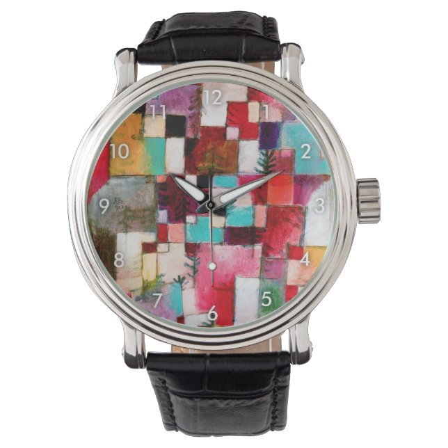 Red Green and Violet, Paul Klee Watch (Front)