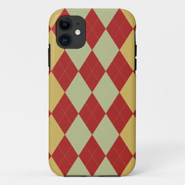 Red, Green and Yellow Arglye iPhone 5 Case (Back)