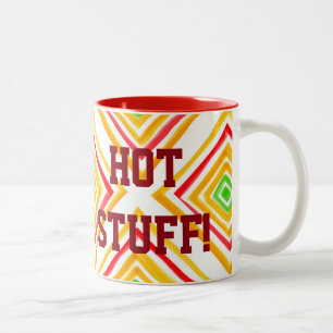 Red Green and Yellow Two-Tone Coffee Mug