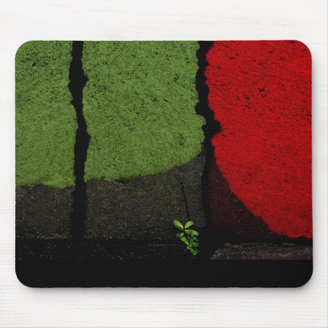 Red & Green Art Photograph Cool Unique Mouse Pad (Front)
