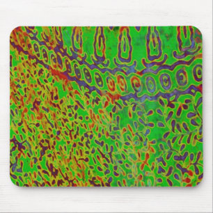 Red & Green Batik Abstract Mousepad