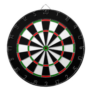 Red Green Black Dartboard