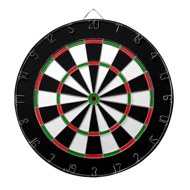 Red Green Black Dartboard (Front)