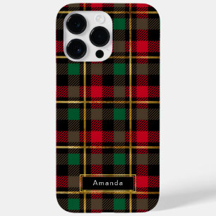 Red, Green, Black & Gold  Christmas Plaid  Case-Mate iPhone 14 Pro Max Case