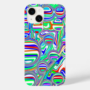 Red, Green, Blue, Abstract Lines Case-Mate iPhone 14 Case