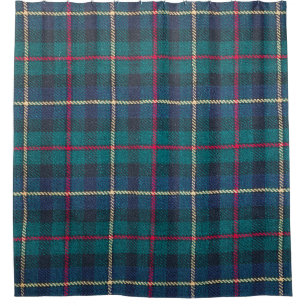 Red, green, blue Scottish tartan pattern. Shower Curtain
