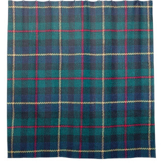 Red, green, blue Scottish tartan pattern. Shower Curtain