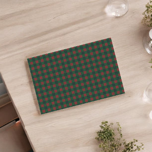 Red Green Buffalo Plaid Tissue Paper