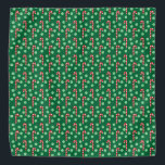 Red Green Candy Cane Peppermint Christmas Pet Dog Bandana<br><div class="desc">Red and Green Candy Cane Christmas Holiday Pet Dog Bandanna</div>