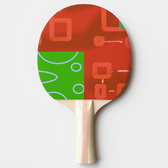 Red Green Christmas  Ping Pong Paddle (Front)