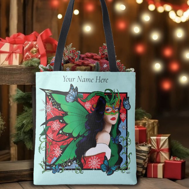 Red Green Christmas Solstice Fairy Tote Bag (Creator Uploaded)