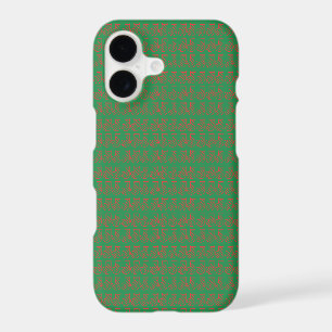 Red Green Christmas Stocking on Green Red