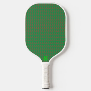 Red Green Christmas Stocking on Green Red Pickleball Paddle