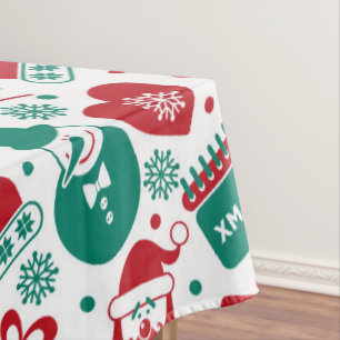Red Green Christmas Tablecloth