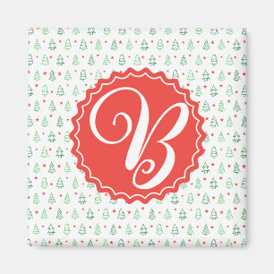 Red & Green Christmas tree Magnet