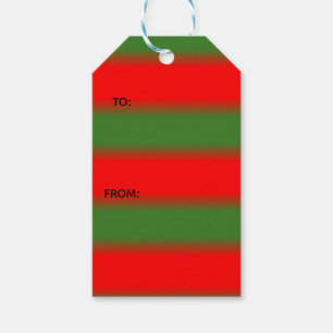 Red & Green Classic Christmas Gift Tags