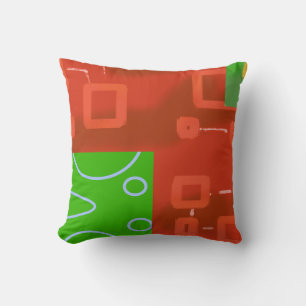 Red Green Comfy Circuit Cushion