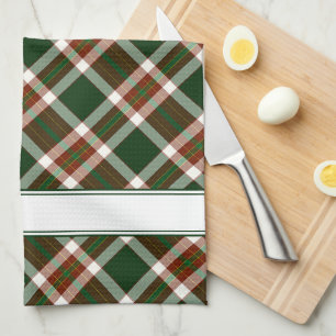 Red, Green & Cream Plaid Tea Towel