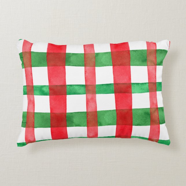 Red Green Decorative Cushion (Front)