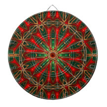 Red Green Decorative Dartboard
