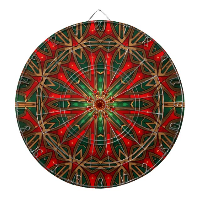 Red Green Decorative Dartboard (Front)