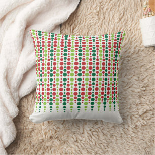 Red & Green Dot Pattern Cushion