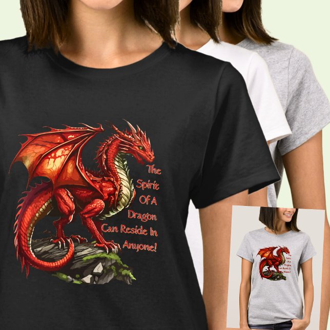 Red Green Dragon,  Spirit Can Reside in Anyone T-Shirt (Creator Uploaded)