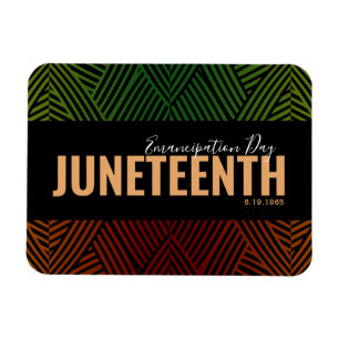 Red Green Emancipation Day June 19 JUNETEENTH Magnet