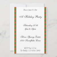 Red Green Fleur de Lis Custom Holiday 5x7