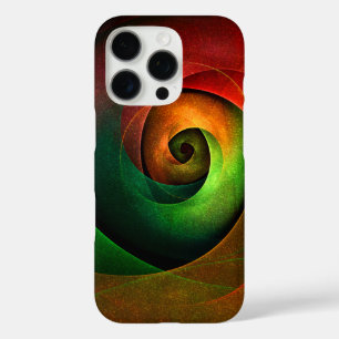 Red Green Floral Modern Abstract Art Pattern #21 iPhone 16 Pro Case