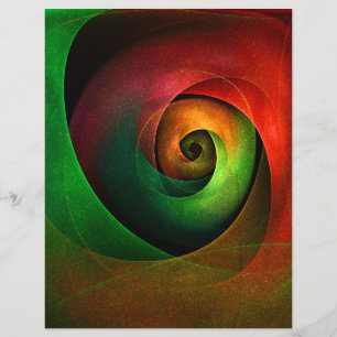 Red Green Floral Modern Abstract Art Pattern #21 Flyer