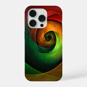 Red Green Floral Modern Abstract Art Pattern #21 iPhone 15 Pro Case