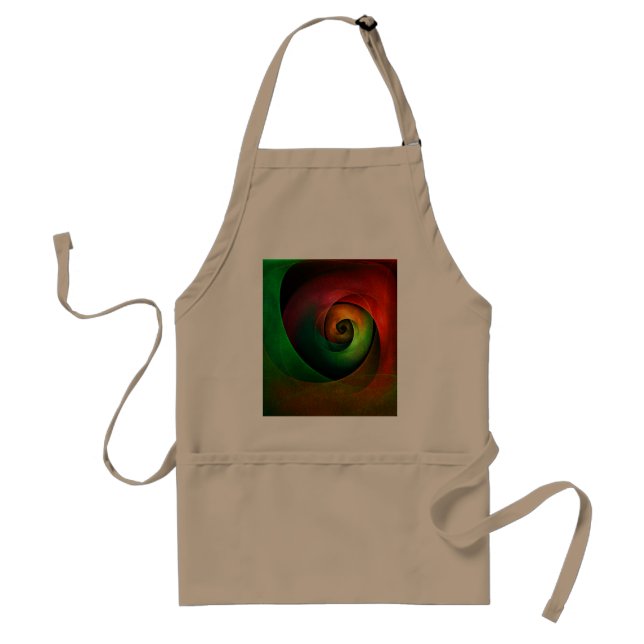 Red Green Floral Modern Abstract Art Pattern #21 Standard Apron (Front)