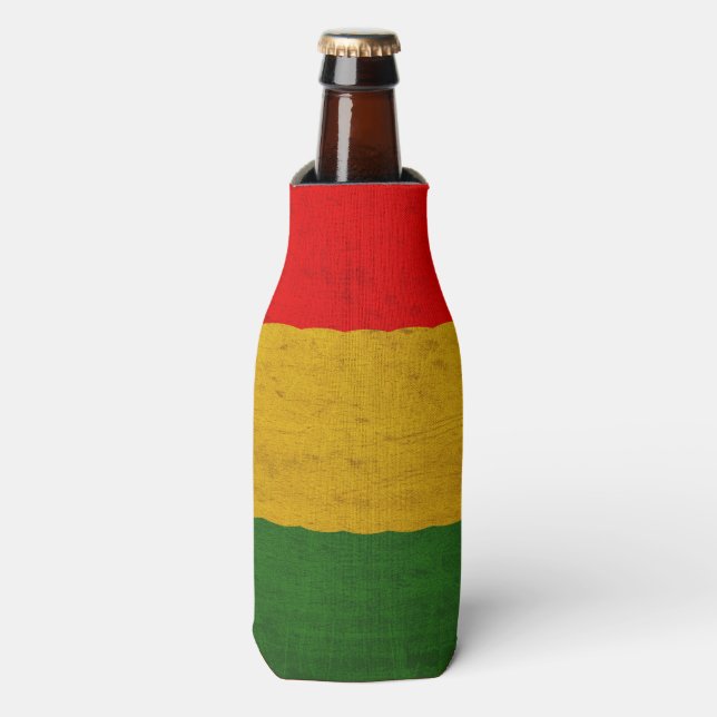 Red Green Gold Bottle Cooler (Bottle Front)