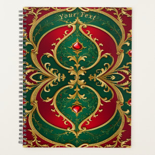Red Green Gold Christmas Holiday Planner