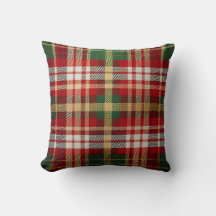 Red Green Gold Plaid Christmas Winter Holiday
