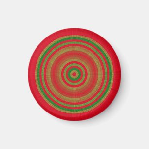 Red Green Gold Rings Magnet