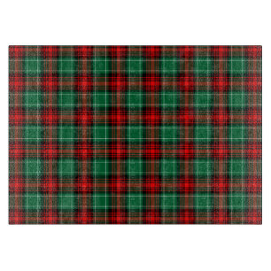 Red Green Holiday Plaid Pattern Cutting Board