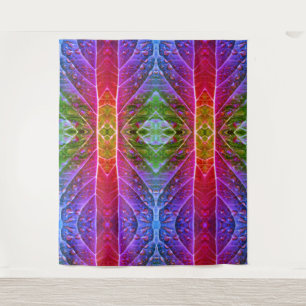 Red & Green Ikat  Tapestry