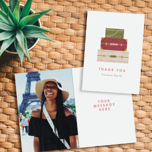 Red Green Luggage Farewell Thank You Card