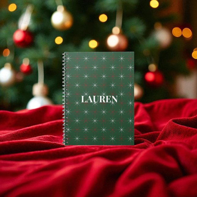 Red Green Mid Century Modern Holiday Notebook (Creator Uploaded)