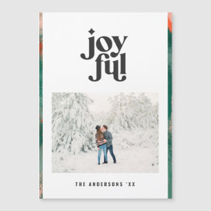 Red + green modern abstract joyful photo holiday