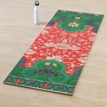 Red & Green Mystic Lotus Chinoiserie