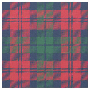Red Green Navy Tartan Plaid Holiday Fabric