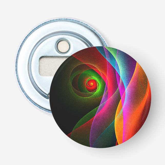 Red Green Orange Modern Abstract Art Pattern #22 Bottle Opener (Front)